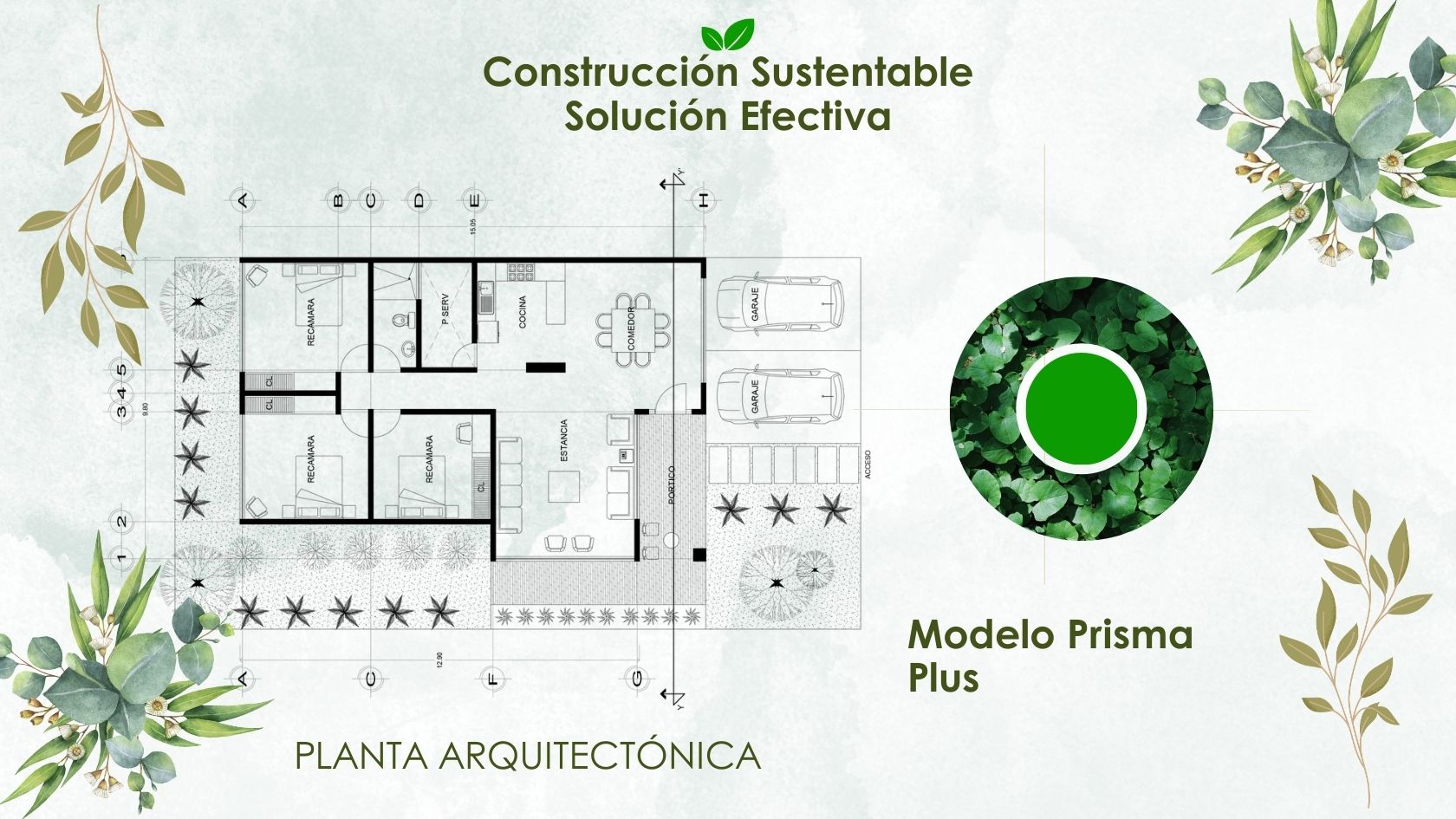 casa autosustentable ecológica modelo prisma plus