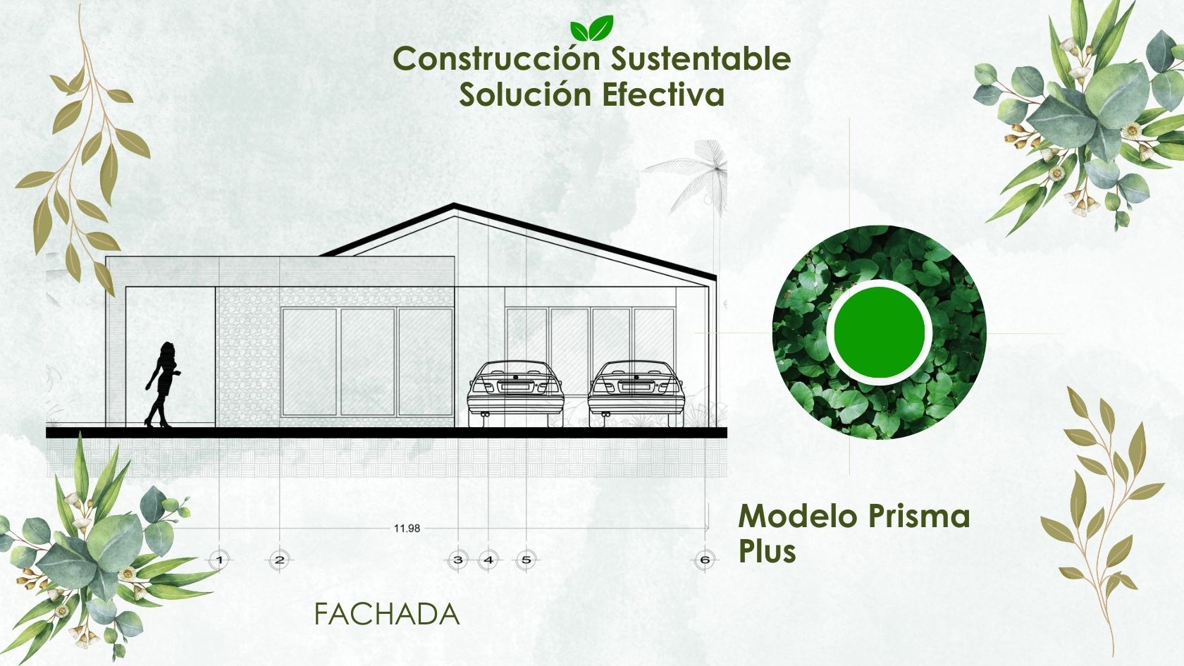 casa autosustentable ecológica modelo prisma plus