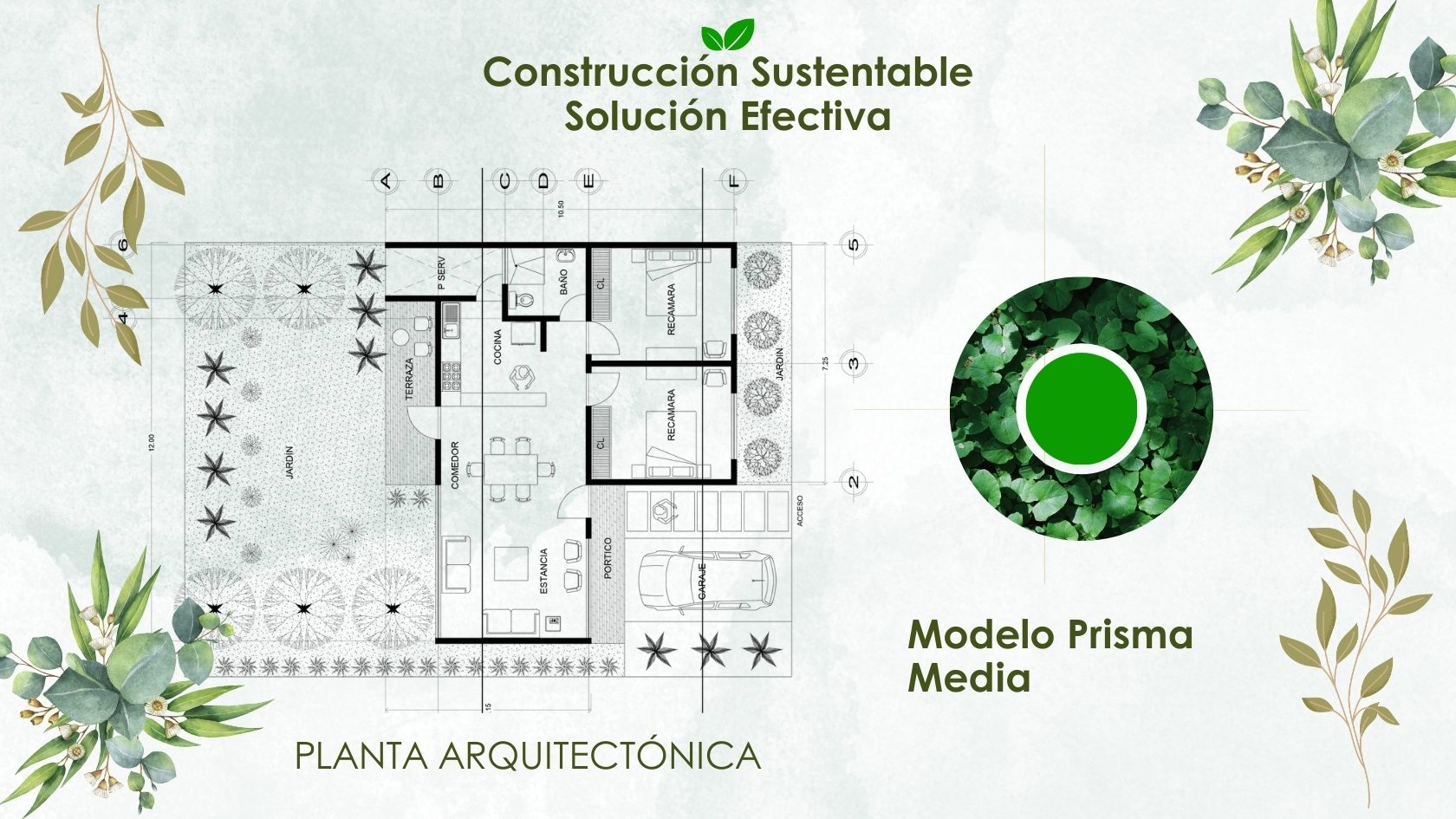 casa autosustentable modelo prisma media